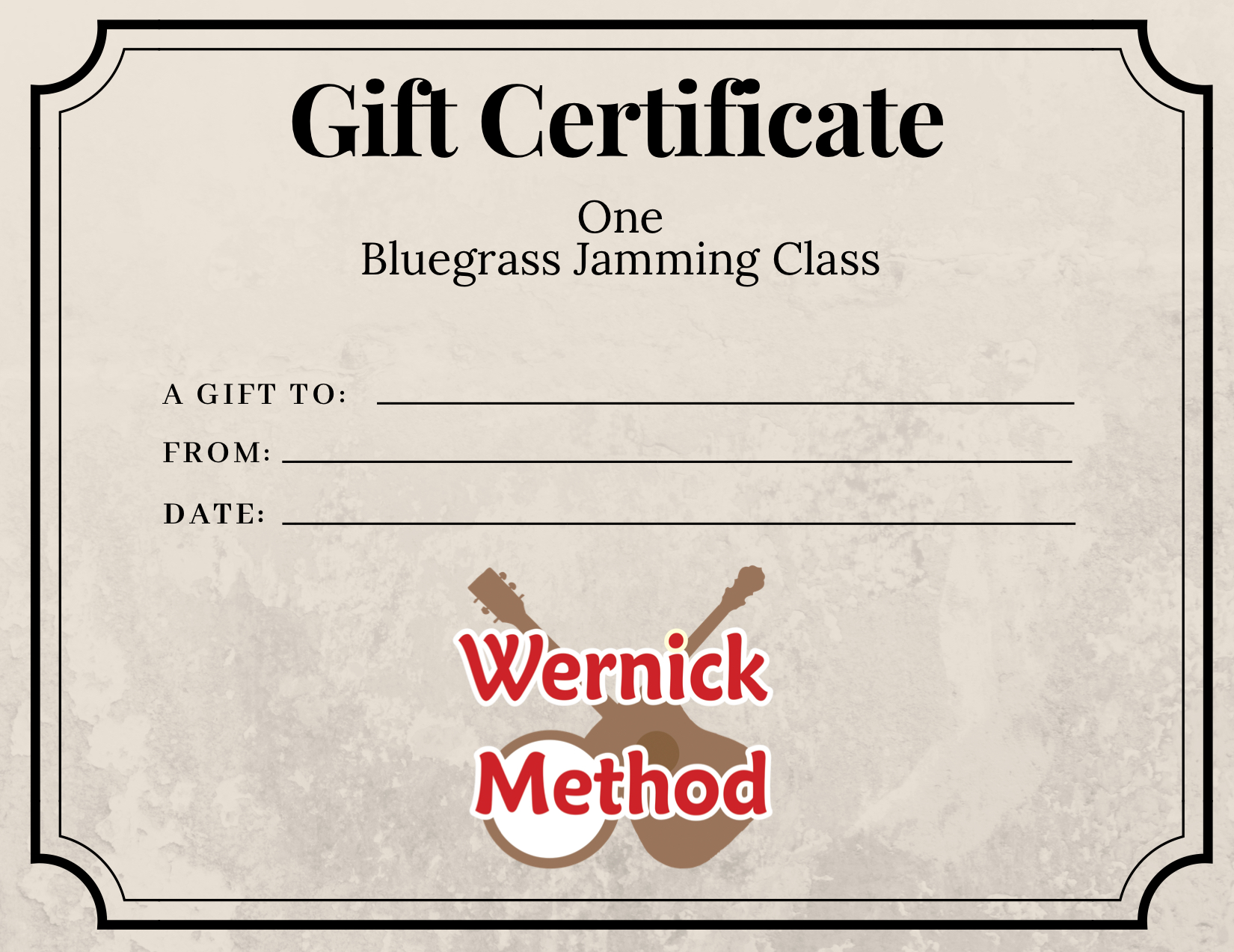 gift certificate